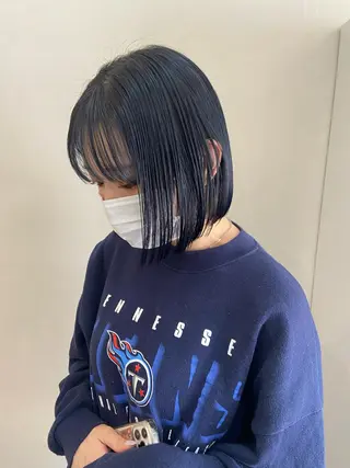 ショート カラー ヘアアレンジ ボブ/透明感カラー 🧸YUI❤️のヘアスタイル