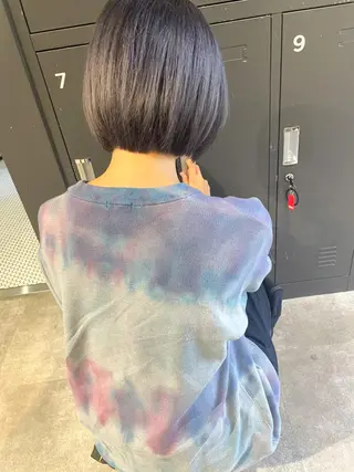 ショート ヘアアレンジ #ブリーチカラー Akihoのヘアスタイル