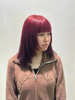 ミディアム カラー 大須/酸性ストレート 木場 健斗🌳のヘアスタイル