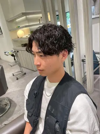 メンズ パーマ 大川 有香のヘアスタイル