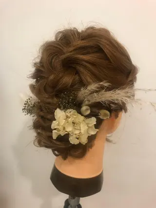 セミロング ヘアアレンジ シールエクステ/ 髪質改善💐yuuのヘアスタイル