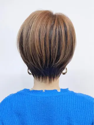 ショート neaf六本木所属・韓国風レイヤー ショート/犬塚 優介のヘアスタイル