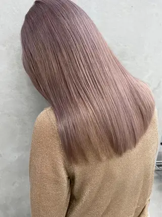 ロング カラー ヘアアレンジ 韓国/ハイトーン/ ボブ🎀MIKU🎀のヘアスタイル