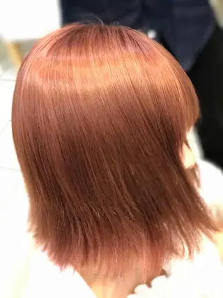 ミディアム カラー ダメージレス 桧山店長のヘアスタイル