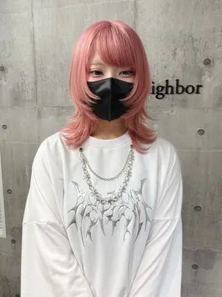 ミディアム 🐺立川のウルフ屋 さん🐺おかみ🐺のヘアスタイル