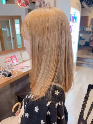 ロング カラー 髪質改善&ストレート ✂︎鈴木青樹のヘアスタイル