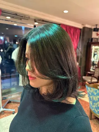 ミディアム 【レイヤー/韓国風 /髪質改善】RINのヘアスタイル