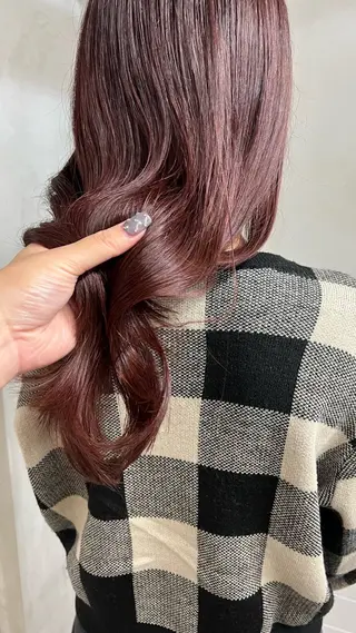 セミロング カラー anon Loemのヘアスタイル