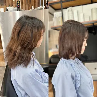 ショート パーマ ショートボブ髪質改善 縮毛矯正上手い山道潤のヘアスタイル