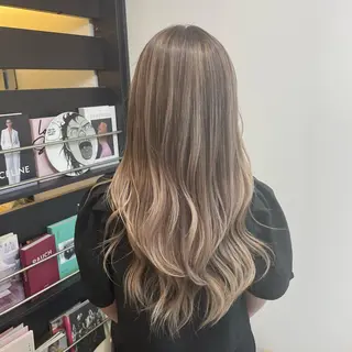 ロング カラー tokute 中野真咲🐺のヘアスタイル