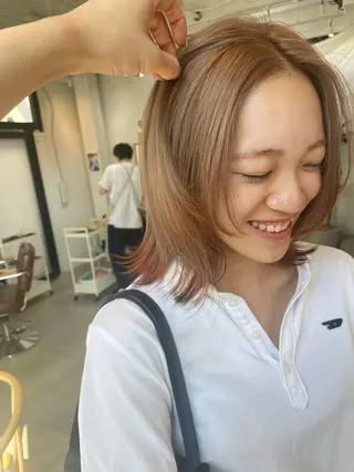 カラー 🦋顔周りカット/ yuri 🦋のヘアスタイル