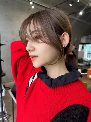 ロング カラー SALOWIN原宿AROA店所属・顔まわり神カット✂︎ 齋藤雄大【表参道】のヘアスタイル