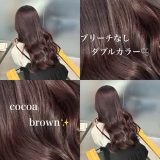 ロング カラー aoi/暖色カラー/ プツッとボブ🎀のヘアスタイル