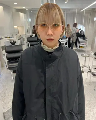 ショート masa/ボブ特化/ ぷつっとボブのヘアスタイル