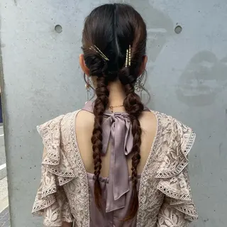 ロング ヘアアレンジ ホリケ アオイのヘアスタイル