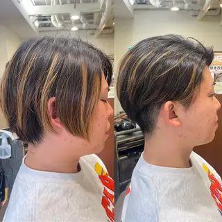 ショート メンズ トレサンパ所属・💈トレサンパ 💈金山駅✂︎愛実のヘアスタイル