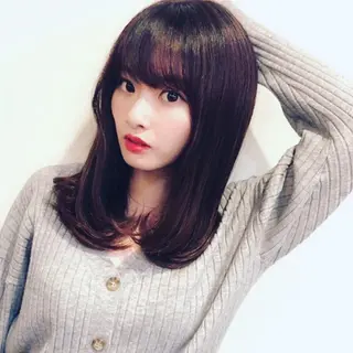 セミロング カラー Ange lian所属・Ange lian 🌿お手頃価格サロンのヘアスタイル