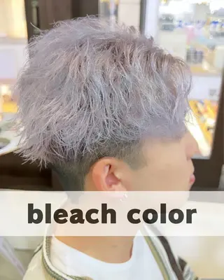 メンズ ブリーチ/デザインカ ラー/村松愛翔のヘアスタイル