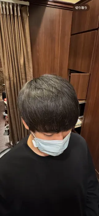 ミディアム メンズ HIRO GINZA barber shop 横浜店所属・ヒロ銀座　無料 フェード　細内のヘアスタイル
