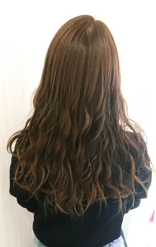 ロング れん/ハイトーン /エクステ/韓国風のヘアスタイル