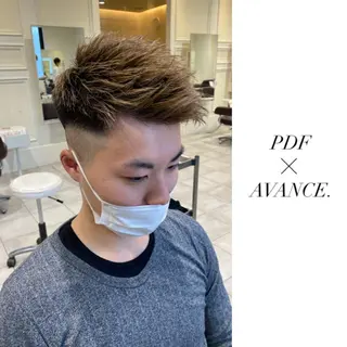ショート カラー メンズ AVANCE.難波 店長 松元のヘアスタイル