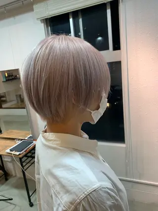 ショート カラー 船津武俊 フナツタケトシのヘアスタイル