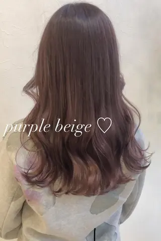 セミロング カラー nakahara madokaのヘアスタイル