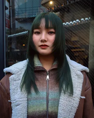 ミディアム カラー レイヤー/パーマ /ウルフ/nabeのヘアスタイル