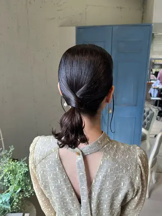 ミディアム ヘアアレンジ Froom🌻 村上夏菜のネイルデザイン