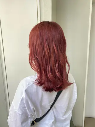 セミロング カラー ナチュラル/韓国💎 haruka 💎のヘアスタイル