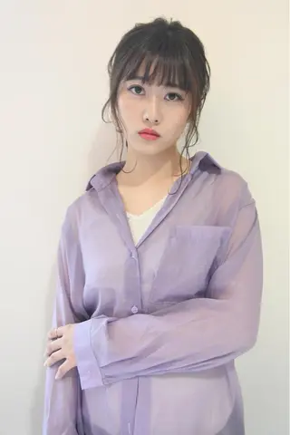 セミロング 三好 美里のヘアスタイル