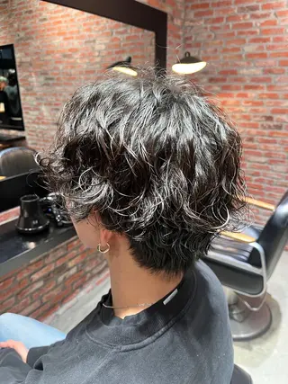 パーマ メンズ 田中 美月のヘアスタイル