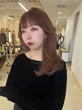 セミロング カラー kchiara所属・yura /レイヤーカットのヘアスタイル