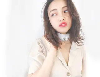 ミディアム カラー Natura 八事店のヘアスタイル