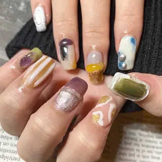 ネイル Nails VINATI所属・ササキスズナ Jr.ネイリストのネイルデザイン