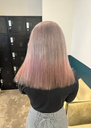 ミディアム カラー 聖斗 /ハイトーン/パーマのヘアスタイル