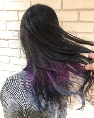 ロング カラー パーマ ヘアアレンジ メンズ キッズ ネイル マツエク・マツパ 新宿/髪質改善/ 美髪矯正✨浅江通友のヘアスタイル