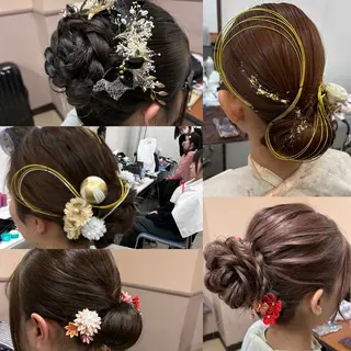 セミロング ヘアアレンジ newi赤羽 ✂️KEN✂️のヘアスタイル