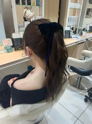 ロング ヘアアレンジ 宮永 璃沙のヘアスタイル
