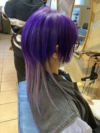 ロング カラー 奥谷 美代子のヘアスタイル