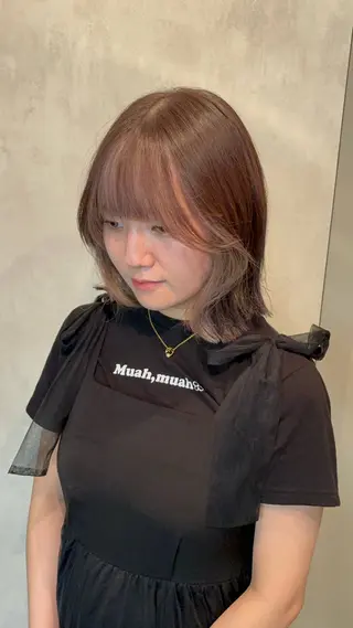 ミディアム カラー ヘアアレンジ 🫧新宿 髪質改善 /サスケ🫧のヘアスタイル