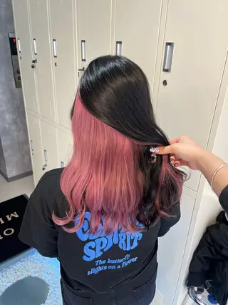 カラー pink hair 🩷mayu🩷のヘアスタイル