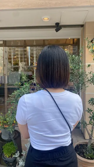 ミディアム enny 清澄白河所属・石坂 るみなのヘアスタイル