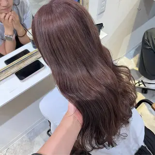 セミロング カラー 梅田/髪質改善カラー ❄︎ mikiのヘアスタイル
