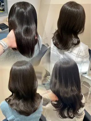 ミディアム Nerine 北千住所属・堤 葵生/韓国ヘア/ 透明感カラーのヘアスタイル