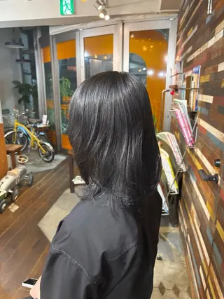 ミディアム カラー パーマ ヘアアレンジ 🧃吉祥寺/レイヤー カット/カサイ🧃のヘアスタイル