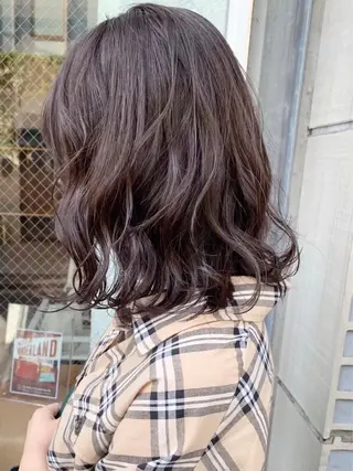 ミディアム パーマ 🧸艶々韓国ヘア 🧁mizunaのヘアスタイル