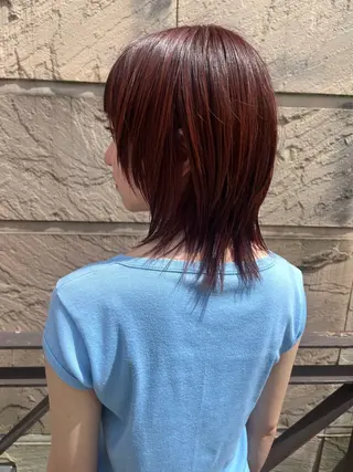 ロング カラー ヘアアレンジ 渡邉 舞のヘアスタイル