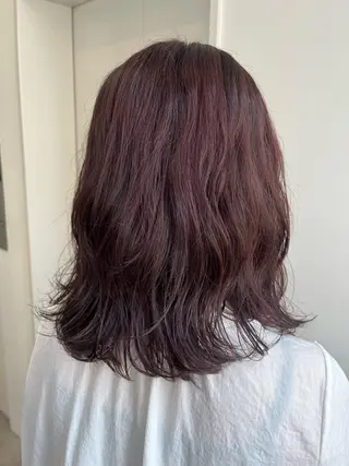 セミロング カラー つじしおり／ ショートヘア募集のヘアスタイル