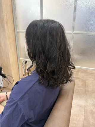 ミディアム パーマ TELA HAIR 稲毛店　千尋のヘアスタイル